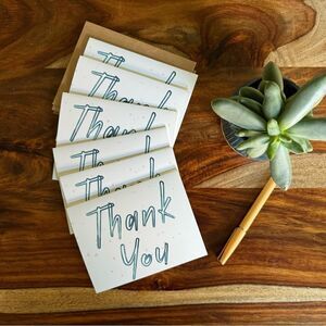 Thank You Cards Greeting Cards Blank Notes for Gift for Cat Lover